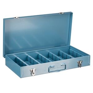 LOGAN METAL DELUXE Blue Storage Organizer. New . No Box